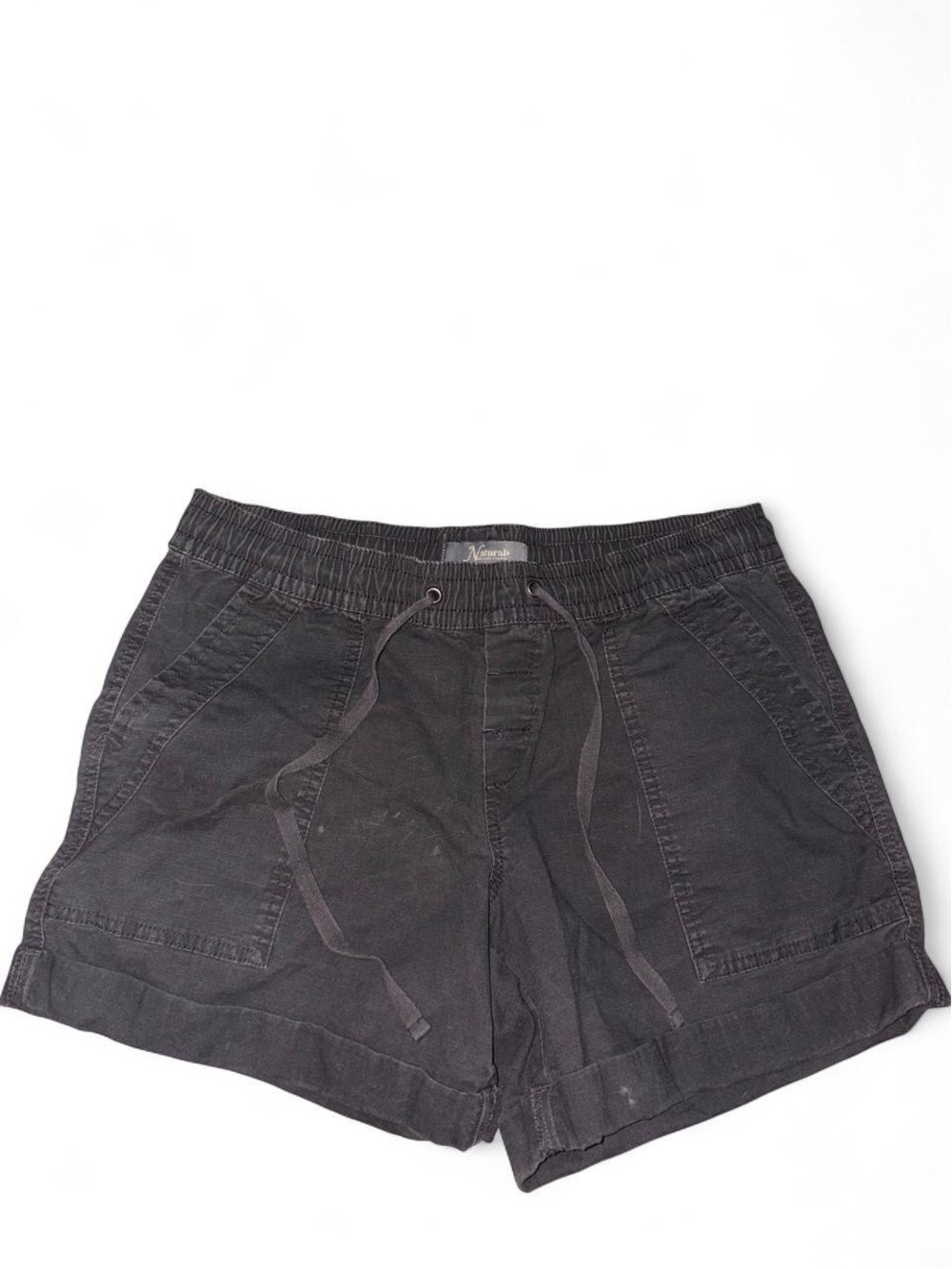 Natural Reflections Black Athletic Drawstring Shorts